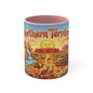 Northern Territory Illustrated Scene Coffee Mug , 11oz Color Accent