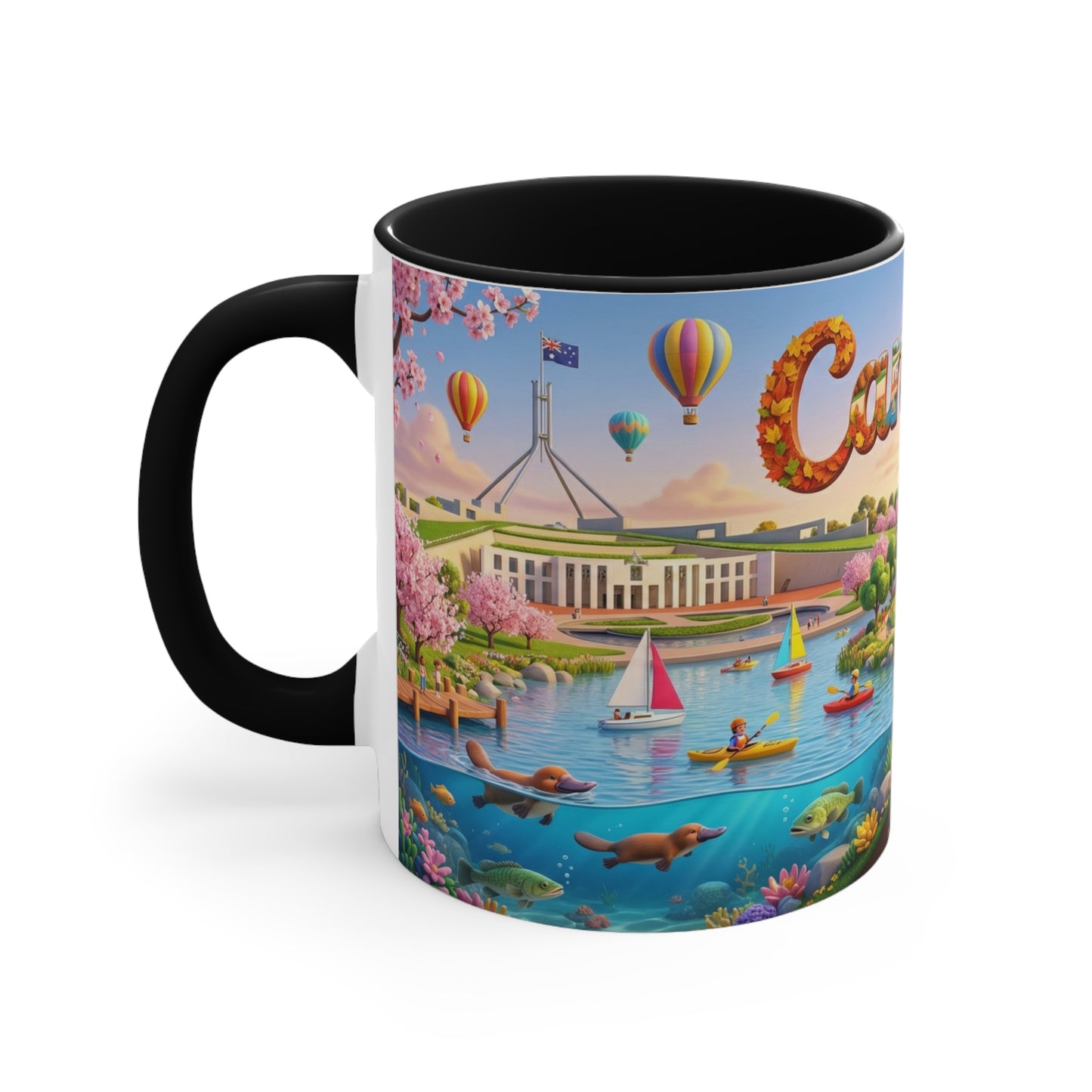 Canberra Scenic Landscape Coffee Mug , 11oz Accent Mug