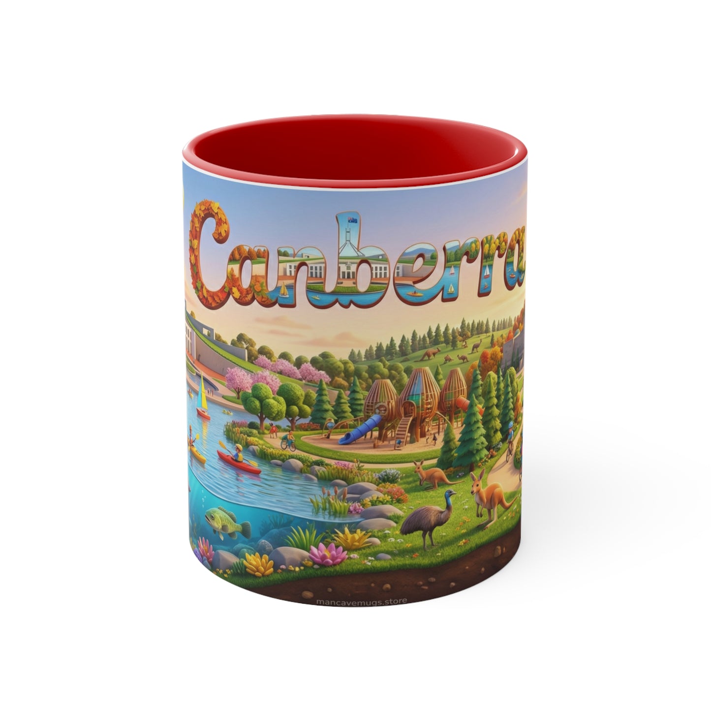 Canberra Scenic Landscape Coffee Mug , 11oz Accent Mug