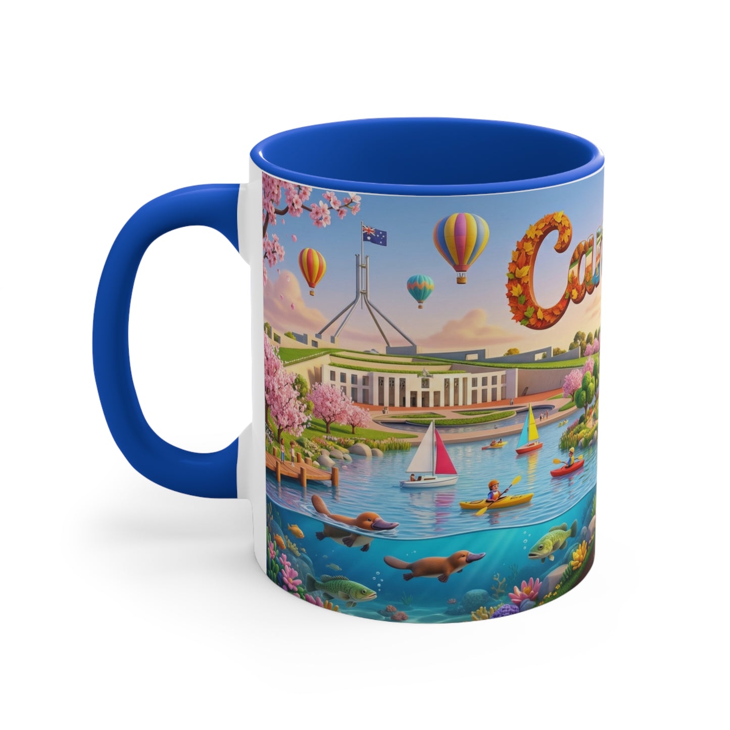 Canberra Scenic Landscape Coffee Mug , 11oz Accent Mug