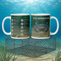 Blue Swimmer Crab Ceramic Mug — Marine Life Facts & Fishing Techniques, 11oz