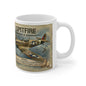 WW2 Spitfire Ceramic Mug — 11oz Vintage Aircraft Coffee Cup
