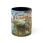 Victoria Australia Illustration Coffee Mug , 11oz Ceramic Accent Mug