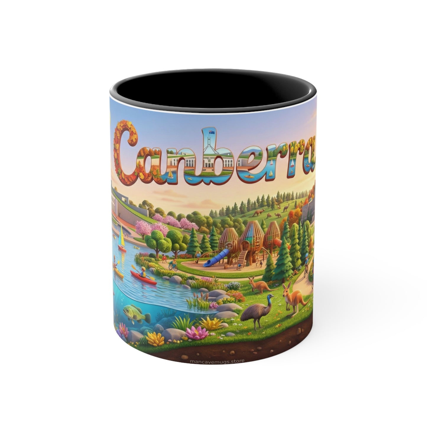 Canberra Scenic Landscape Coffee Mug , 11oz Accent Mug
