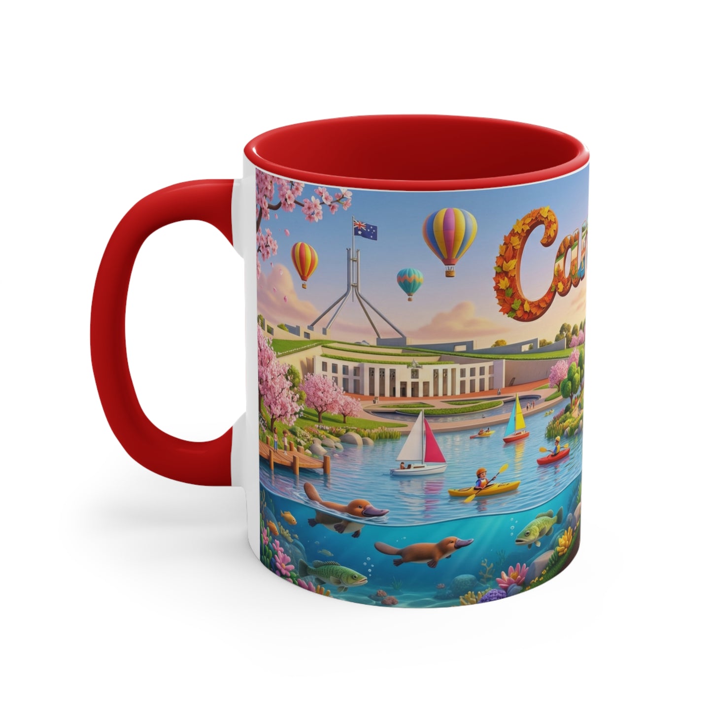 Canberra Scenic Landscape Coffee Mug , 11oz Accent Mug